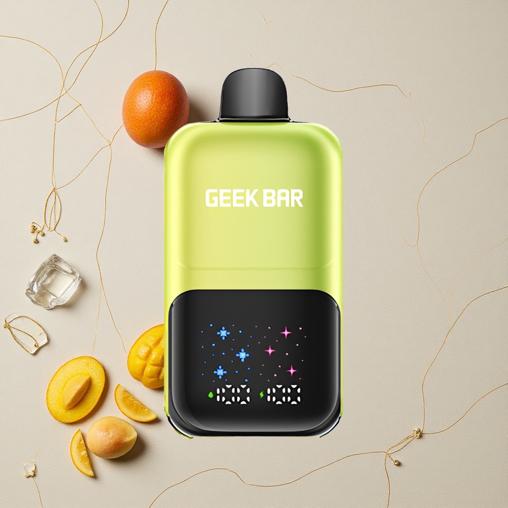 Mango Ghiaccio GEEK BAR Two Series 50000 Puff Dual Tanks con Capacità da 20mL e Schermo Interattivo all'ingrosso Italia