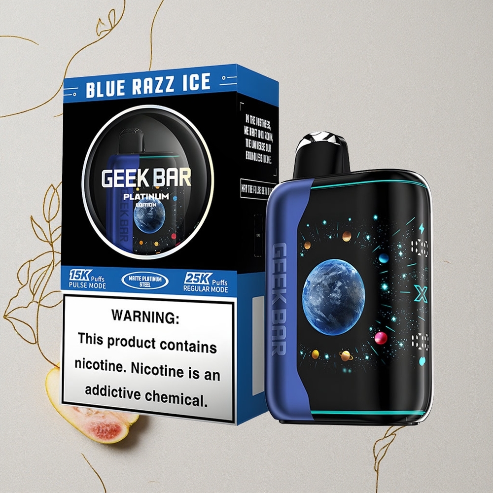 Mirtillo Ghiaccio GEEK BAR Platinum Edition Fino a 25000 Puffs 20mL E-Liquid all'ingrosso Italia