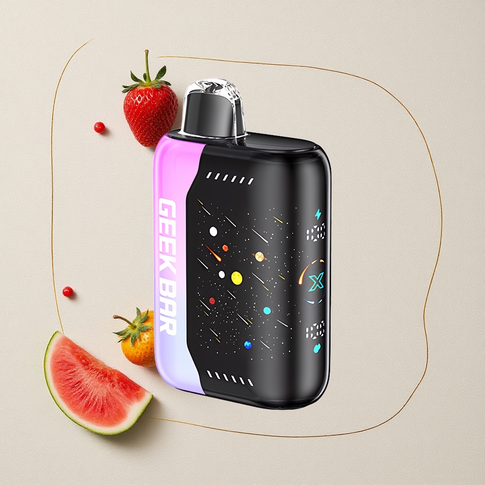 Fragola Anguria GEEK BAR Pulse X 42K Boccate Schermo Curvo 3D all'ingrosso Italia