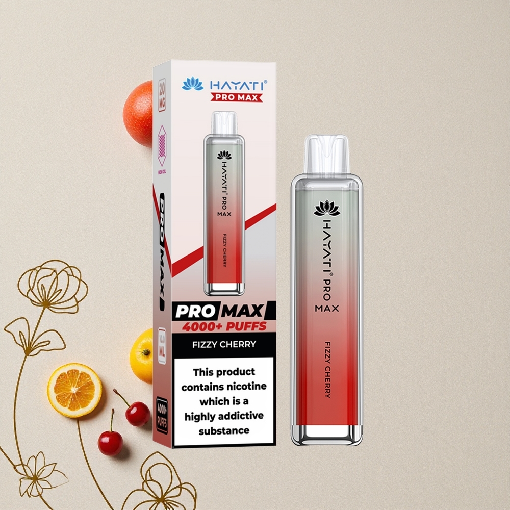 Amarena Frizzante Hayati Pro Max 4000 Puffs 2ml serbatoio con ricarica automatica da 10ml, batteria ricaricabile all'ingrosso Italia