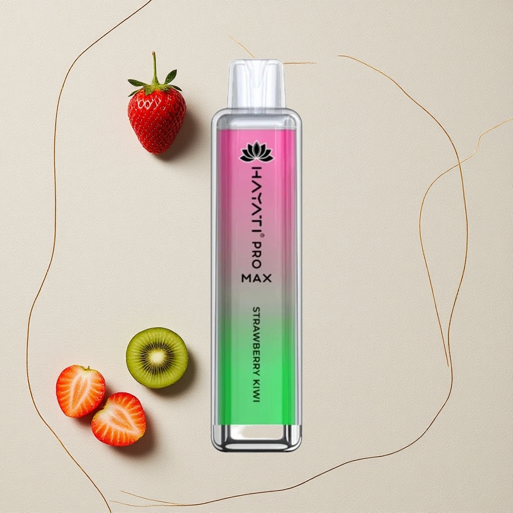 Fragola Kiwi Hayati Pro Max 4000 Puffs 1400mAh batteria ricaricabile 2ml serbatoio con ricarica automatica da 10ml all'ingrosso Italia