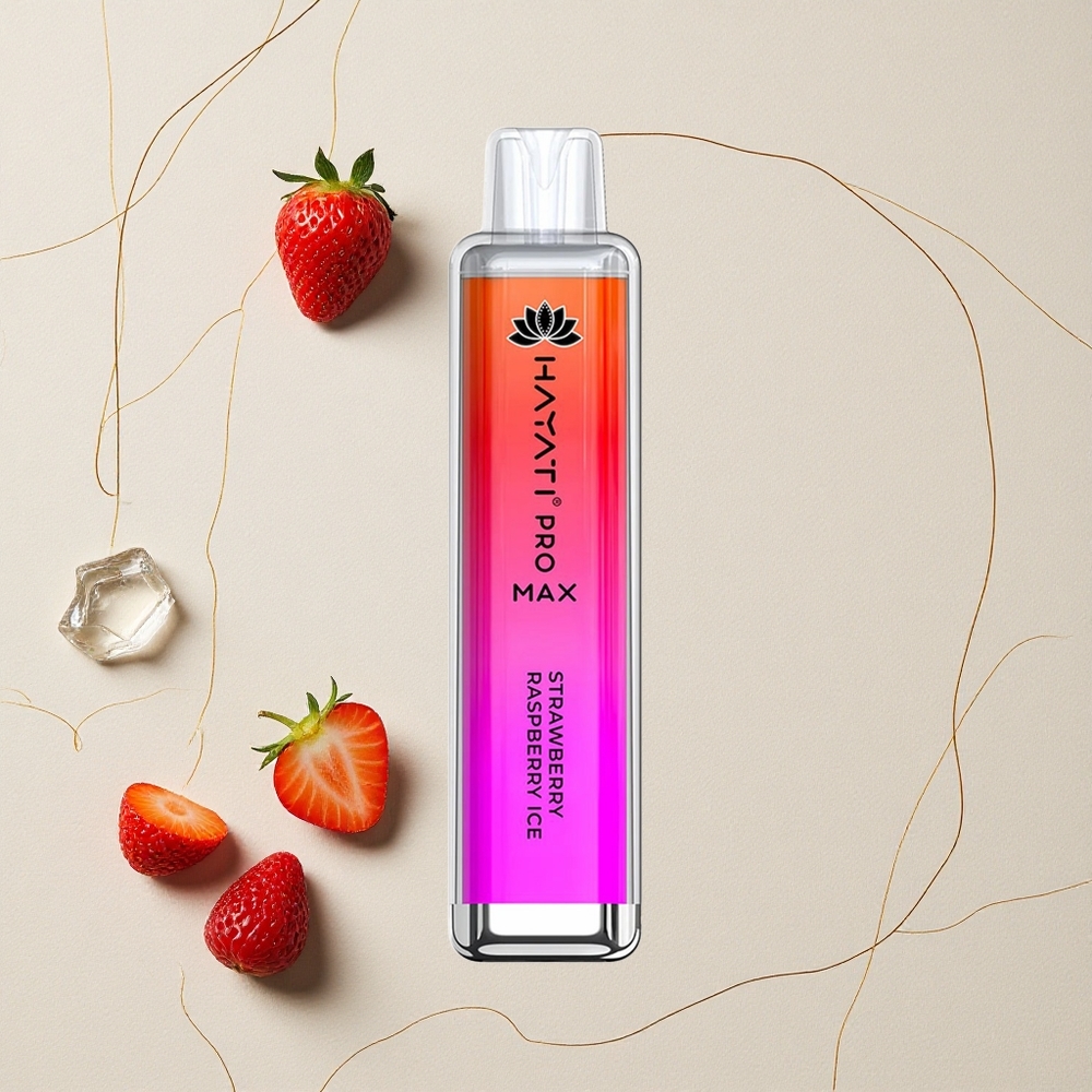 Fragola Lampone Ghiaccio Hayati Pro Max 4000 Puffs 2% 5% Resistenza Nicotina all'ingrosso Italia