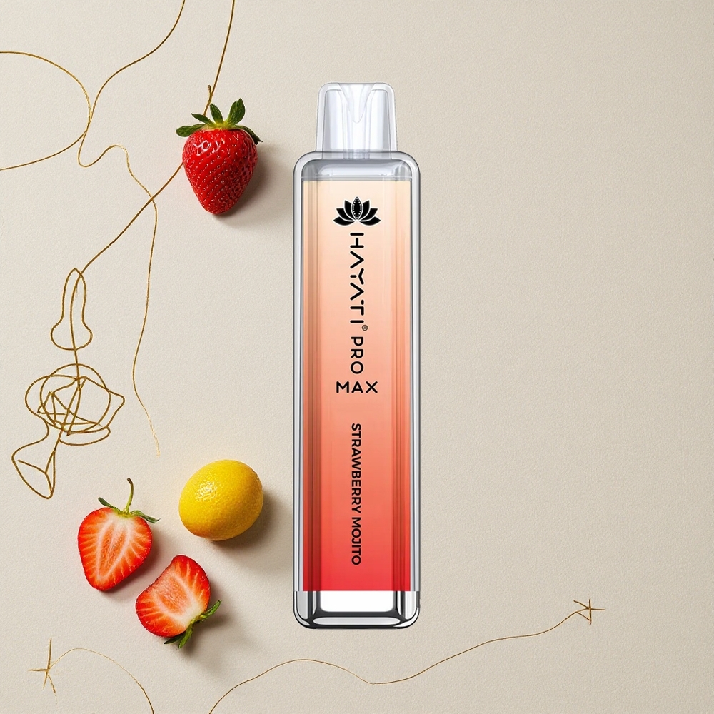 Fragola Mojito Hayati Pro Max 4000 Puffs Resistenza alla nicotina 2%, 5% Batteria ricaricabile all'ingrosso Italia