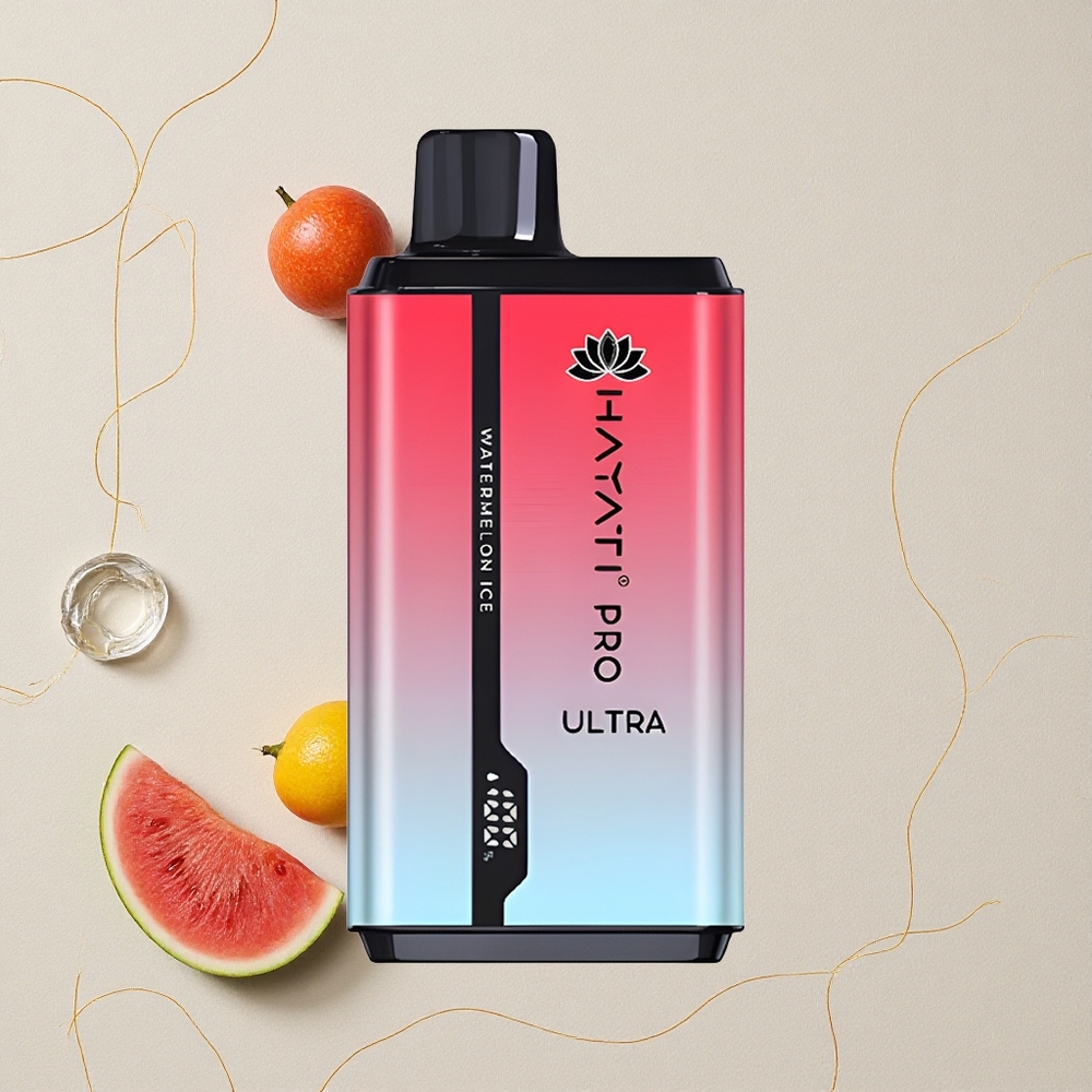 Anguria Ghiaccio Hayati Pro Ultra 15000 Puffs Capacità E-Liquido 2 12ml all'ingrosso Italia