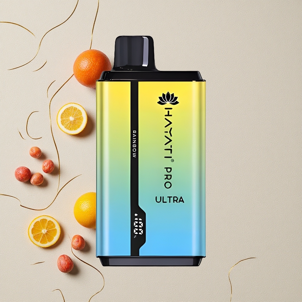 Arcobaleno Hayati Pro Ultra 15000 Puffs Capacità E-Liquido 2 12ml all'ingrosso Italia
