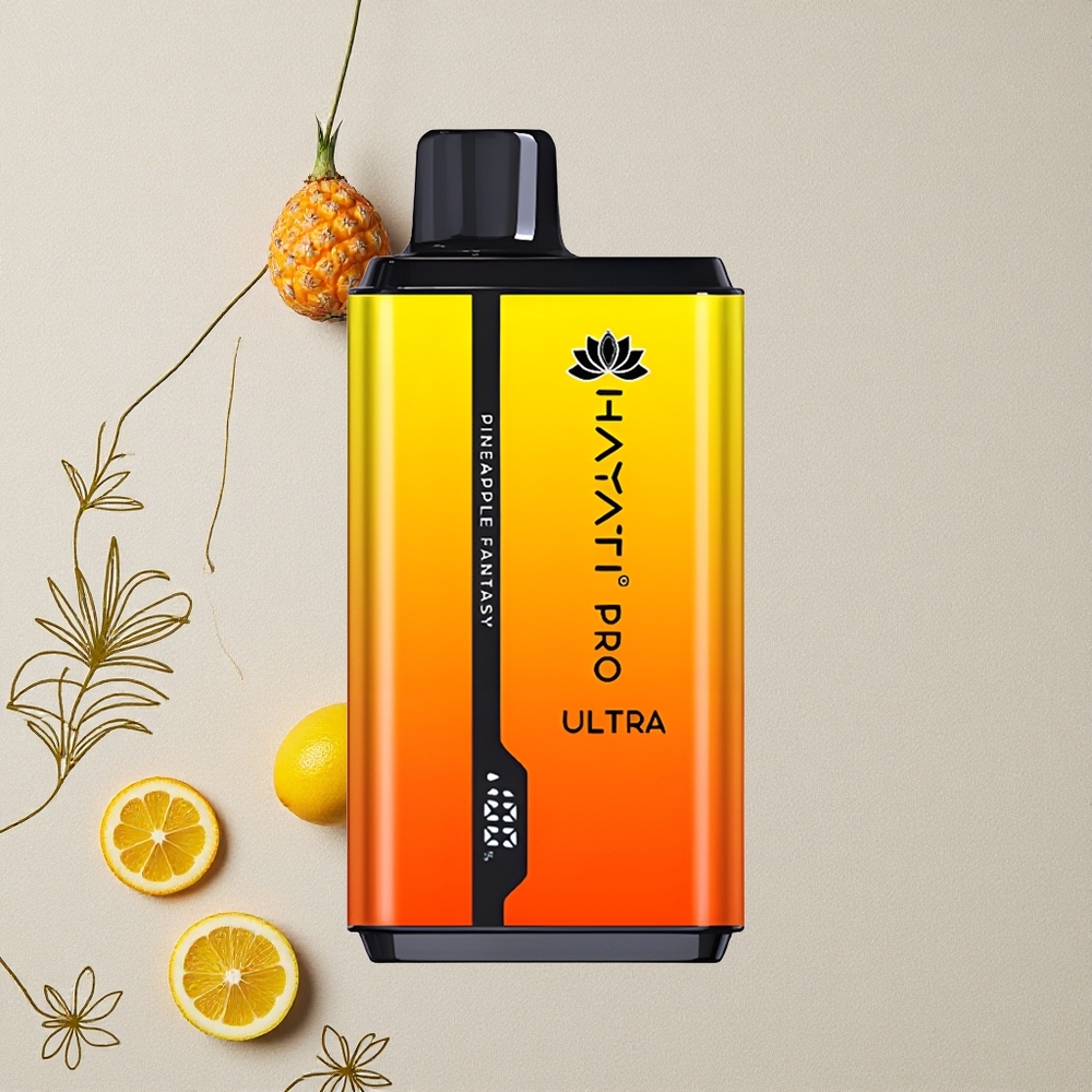 Fantasia Ananas Hayati Pro Ultra 15000 Tirate Capacità E-Liquido 2 12ml all'ingrosso Italia