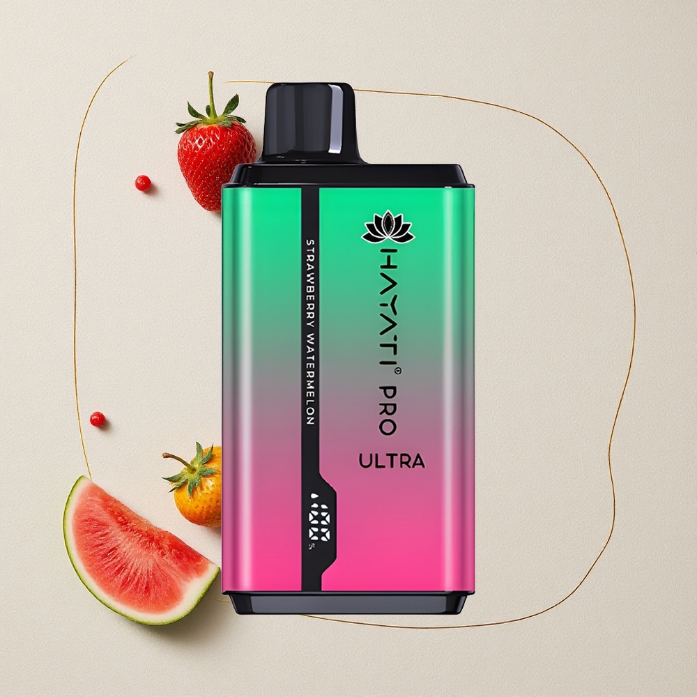 Fragola Anguria Hayati Pro Ultra 15000 Puffs Capacità E-Liquido 24ml all'ingrosso Italia