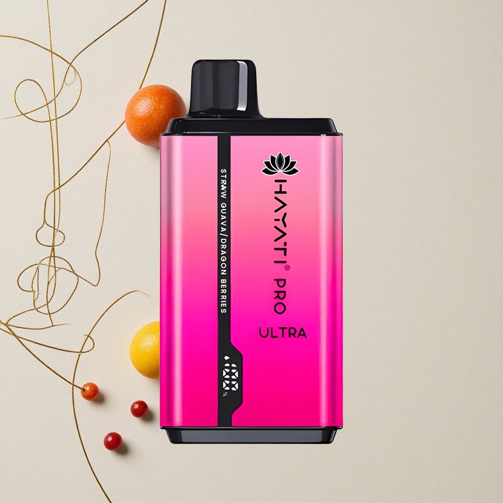 Fragola Guava Hayati Pro Ultra 15000 Puffs Capacità E-Liquido 2 12ml all'ingrosso Italia