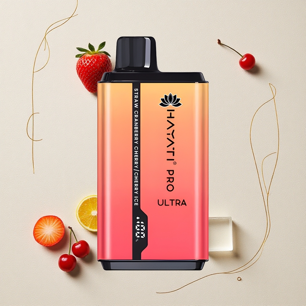 Fragola Mirtillo Rosso Ciliegia-Ghiaccio Ciliegia Hayati Pro Ultra 15000 Puffs Capacità E-Liquid 2 12ml all'ingrosso Italia