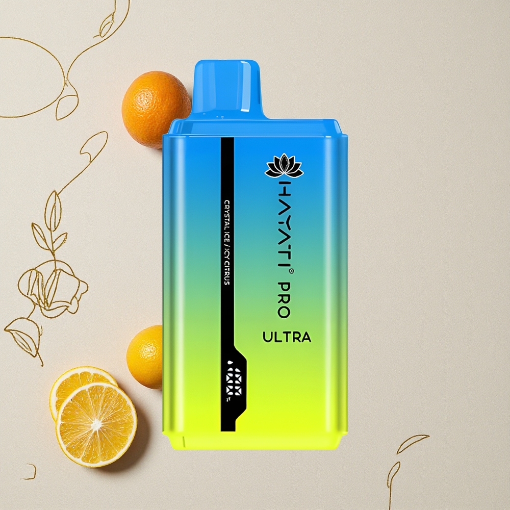 Ghiaccio Cristallino Hayati Pro Ultra 15000 Puffs Capacità E-Liquido 24ml all'ingrosso Italia