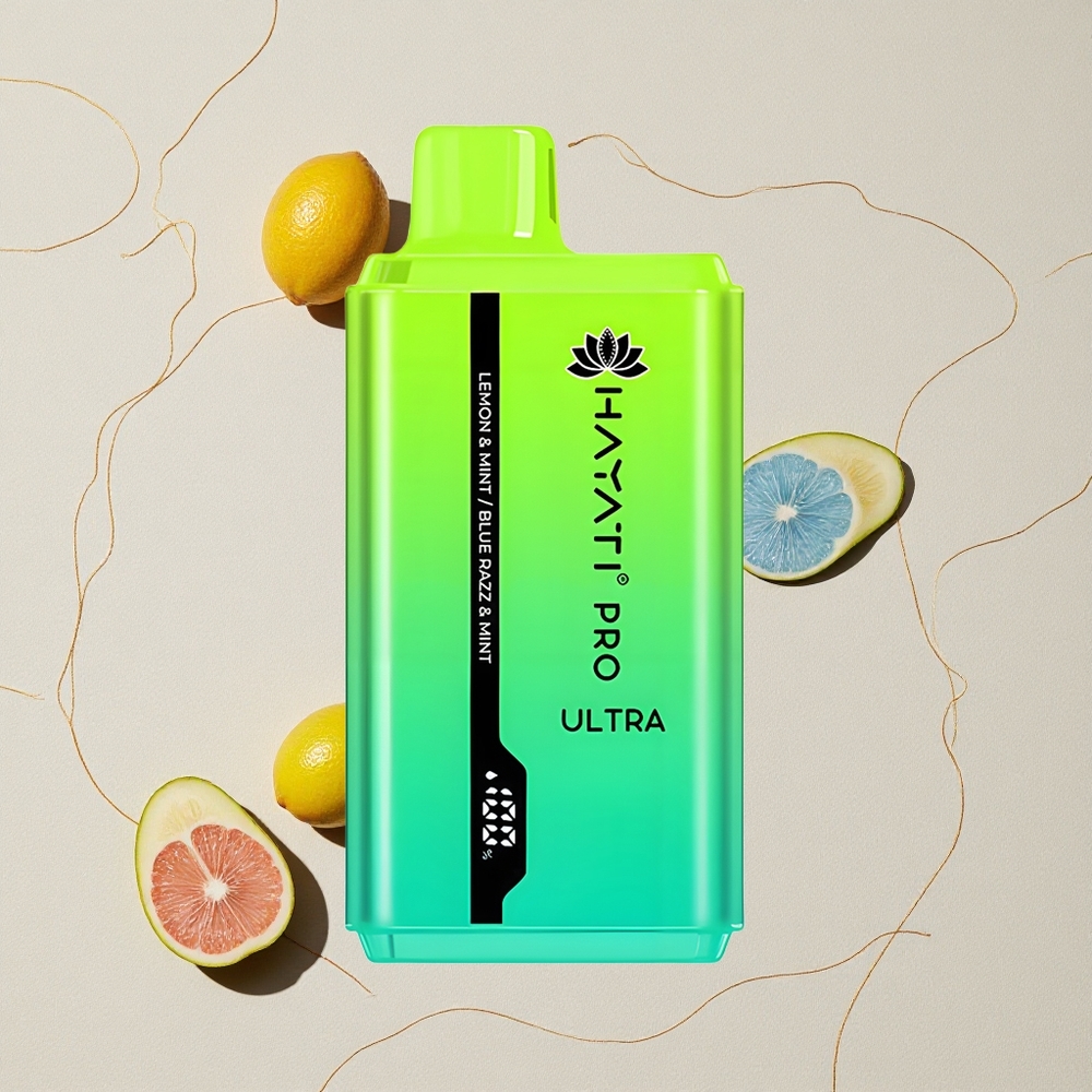 Limoneto & Menta Blu Razz & Menta Hayati Pro Ultra 15000 Puff Capacità E-Liquido 2 12ml all'ingrosso Italia