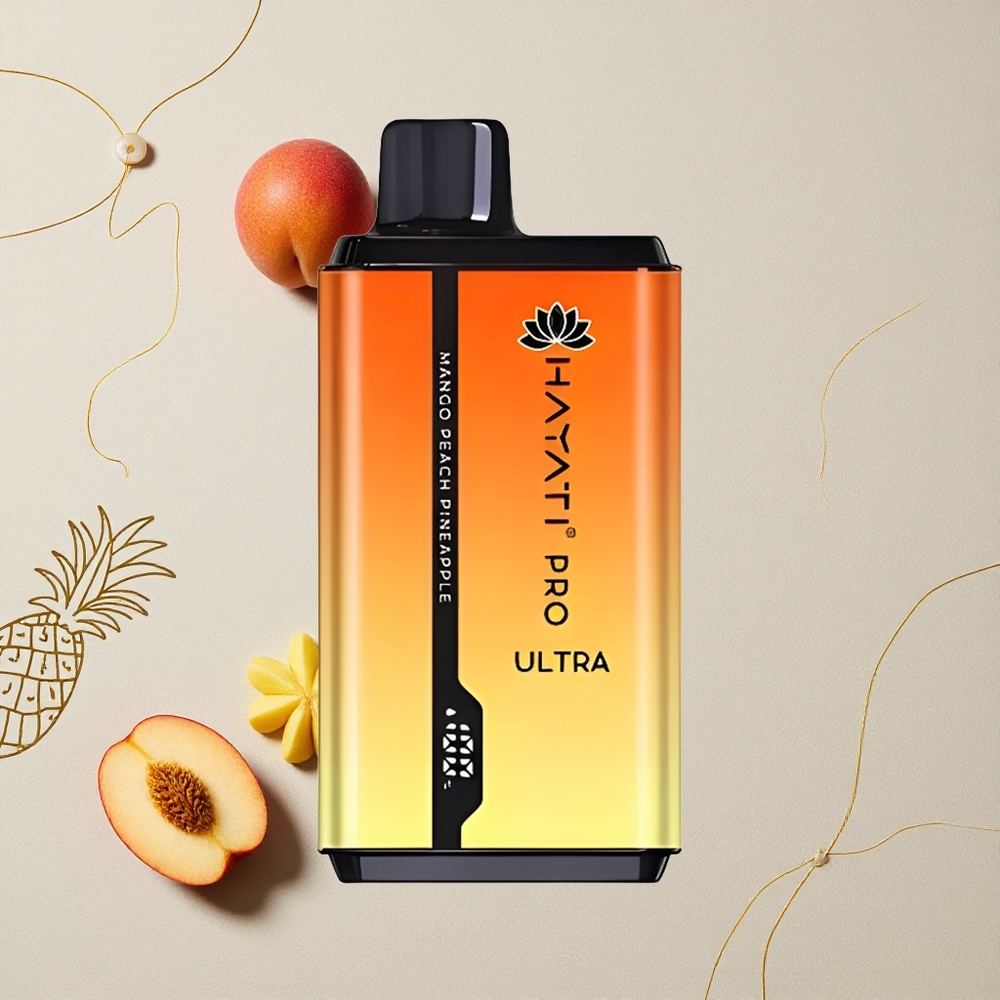 Mango Pesca Ananas Hayati Pro Ultra 15000 Puffs Capacità E-Liquido 2 12ml all'ingrosso Italia