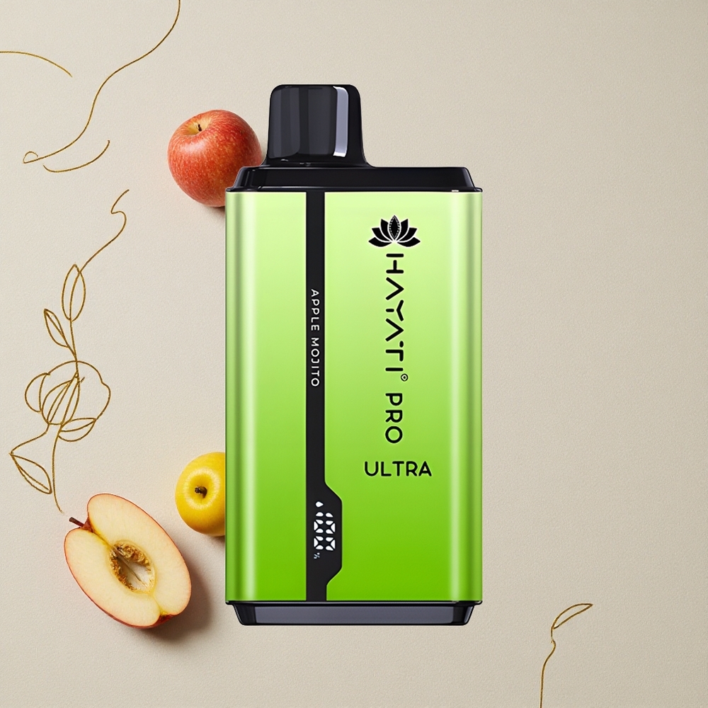 Mela Mojito Hayati Pro Ultra 15000 Puff Capacità E-Liquido 2 12ml all'ingrosso Italia