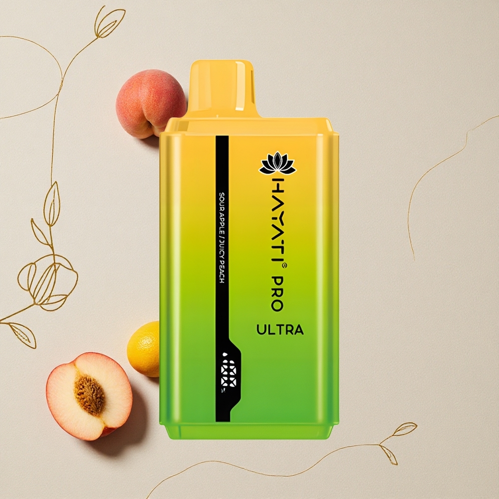 Mela Verde Hayati Pro Ultra 15000 Puffs Capacità E-Liquid 2 12ml all'ingrosso Italia