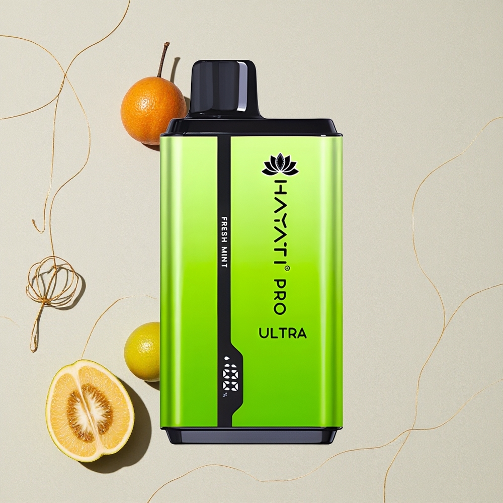Menta Fresca Hayati Pro Ultra 15000 Puffs Capacità E-Liquido 2 12ml all'ingrosso Italia