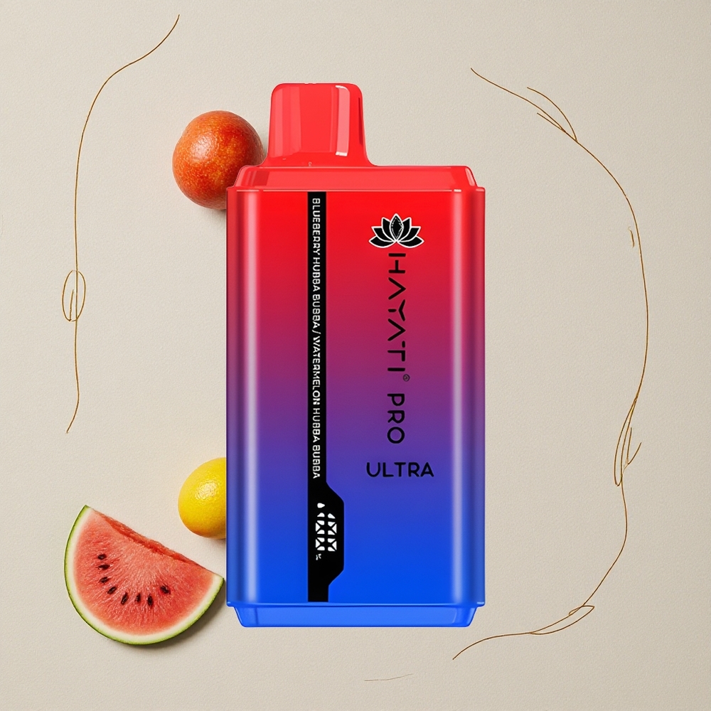 Mirtillo Hubba Bubba Hayati Pro Ultra 15000 Puffs Capacità E-Liquido 2 12ml all'ingrosso Italia
