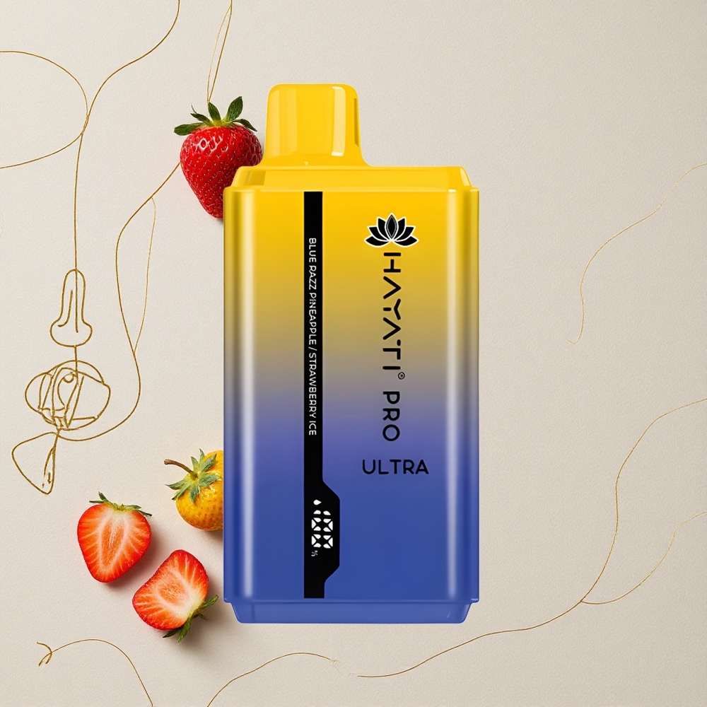 Mirtillo-Lampone Hayati Pro Ultra 15000 Puffs Capacità E-Liquido 24ml all'ingrosso Italia