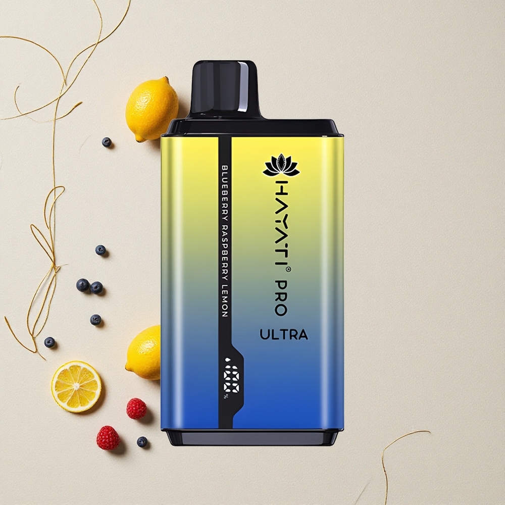Mirtillo Lampone Limone Hayati Pro Ultra 15000 Puffs Capacità E-Liquido 2 12ml all'ingrosso Italia