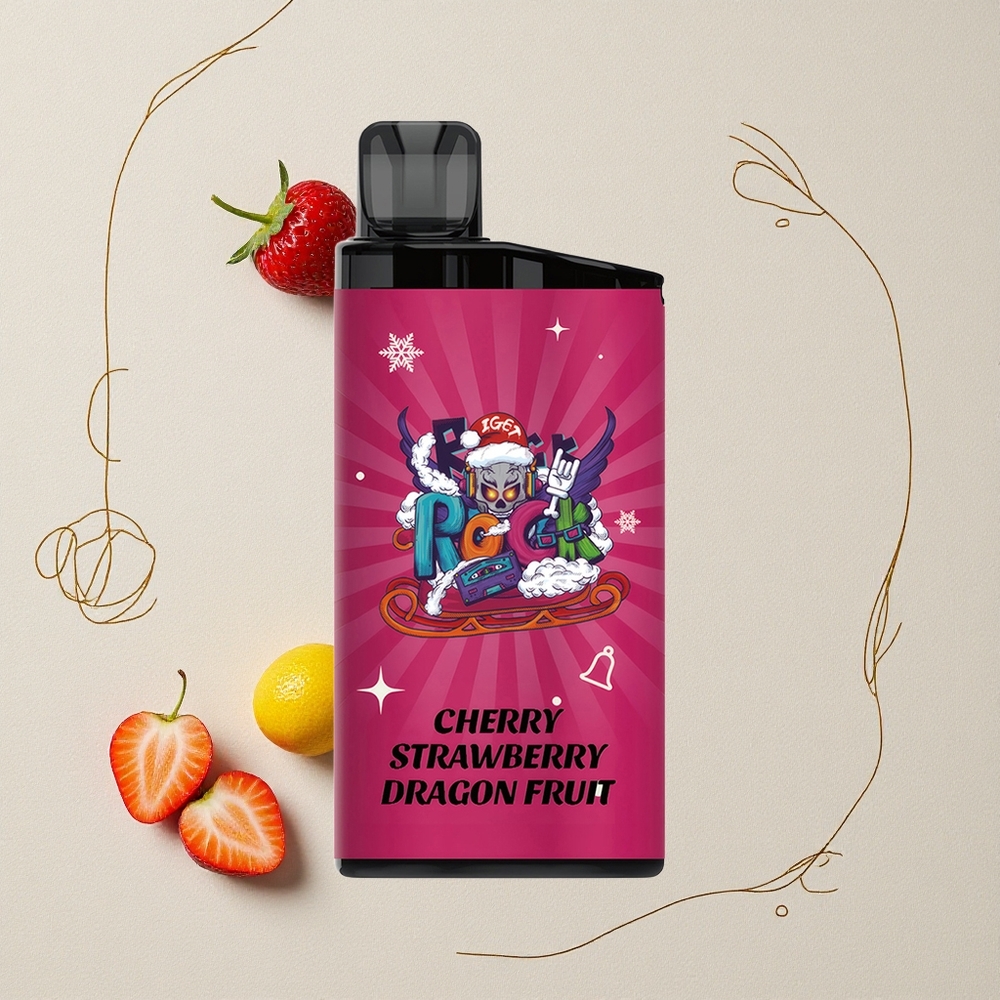 Ciliegia Fragola Frutto del Drago IGET Bar fino a 3500 Puff Capacità della Batteria 1400 mAh all'ingrosso Italia