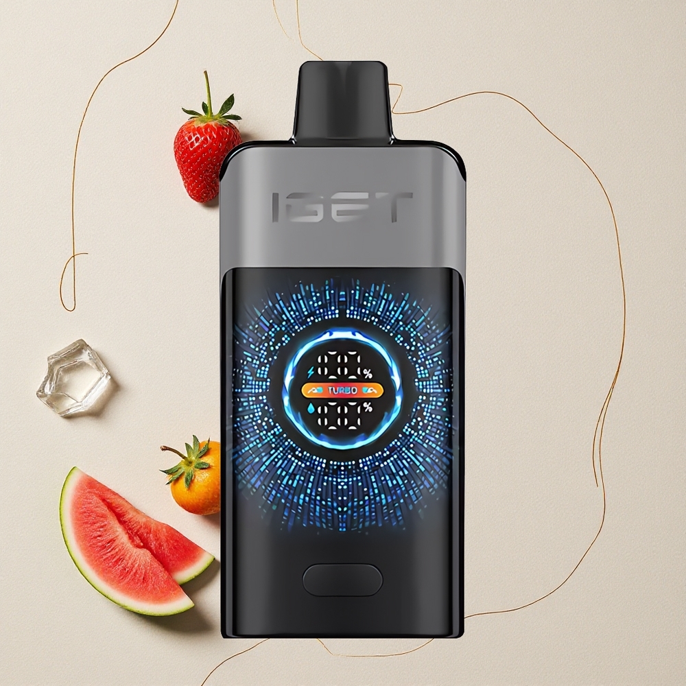Fragola Anguria Ghiacciata IGET ONE 12000 Puff Schermo Curvo Grande Colori 2700 mAh Capacità Batteria all'ingrosso Italia