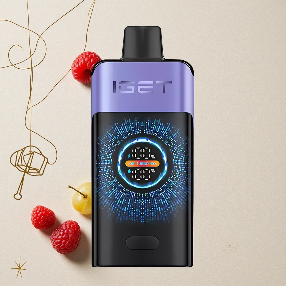Lampone Uva Ghiaccio IGET ONE 12000 Puffs Modalità Regolare Schermo Curvo a Colori Grande all'ingrosso Italia