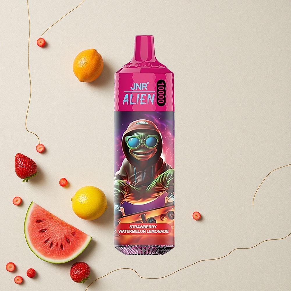 Fragola Anguria Limonata JNR Alien 10000 Puffs Capacità Batteria 850mAh Tipo-C Ricarica Rapida all'ingrosso Italia