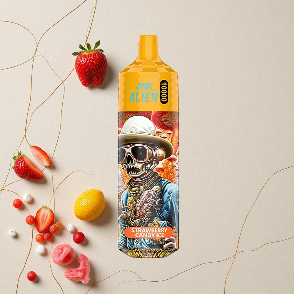 Fragola Caramello Ghiaccio JNR Alien 10000 Puffs 850mAh Batteria 20ml E-liquid all'ingrosso Italia
