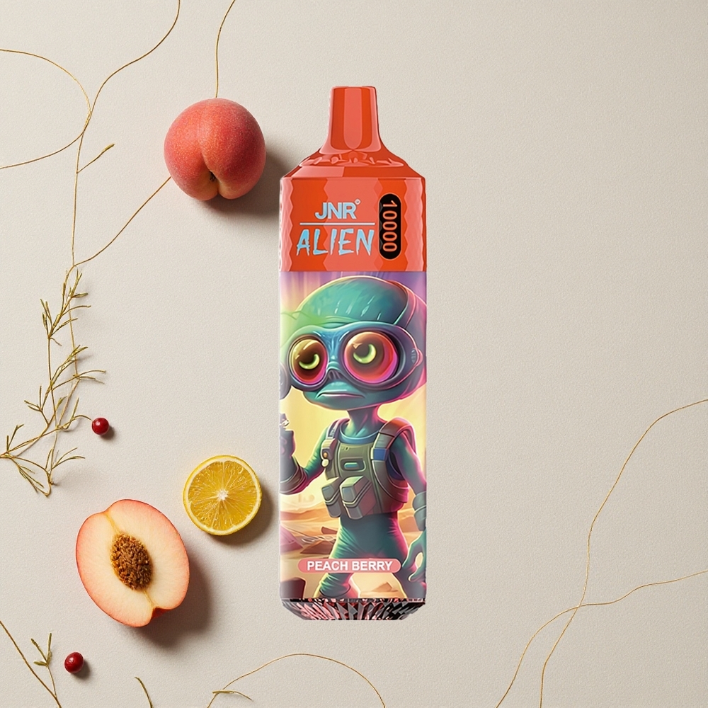 Pesca e Frutti di Bosco JNR Alien 10000 Puffs 850mAh Batteria 20ml E-liquid all'ingrosso Italia