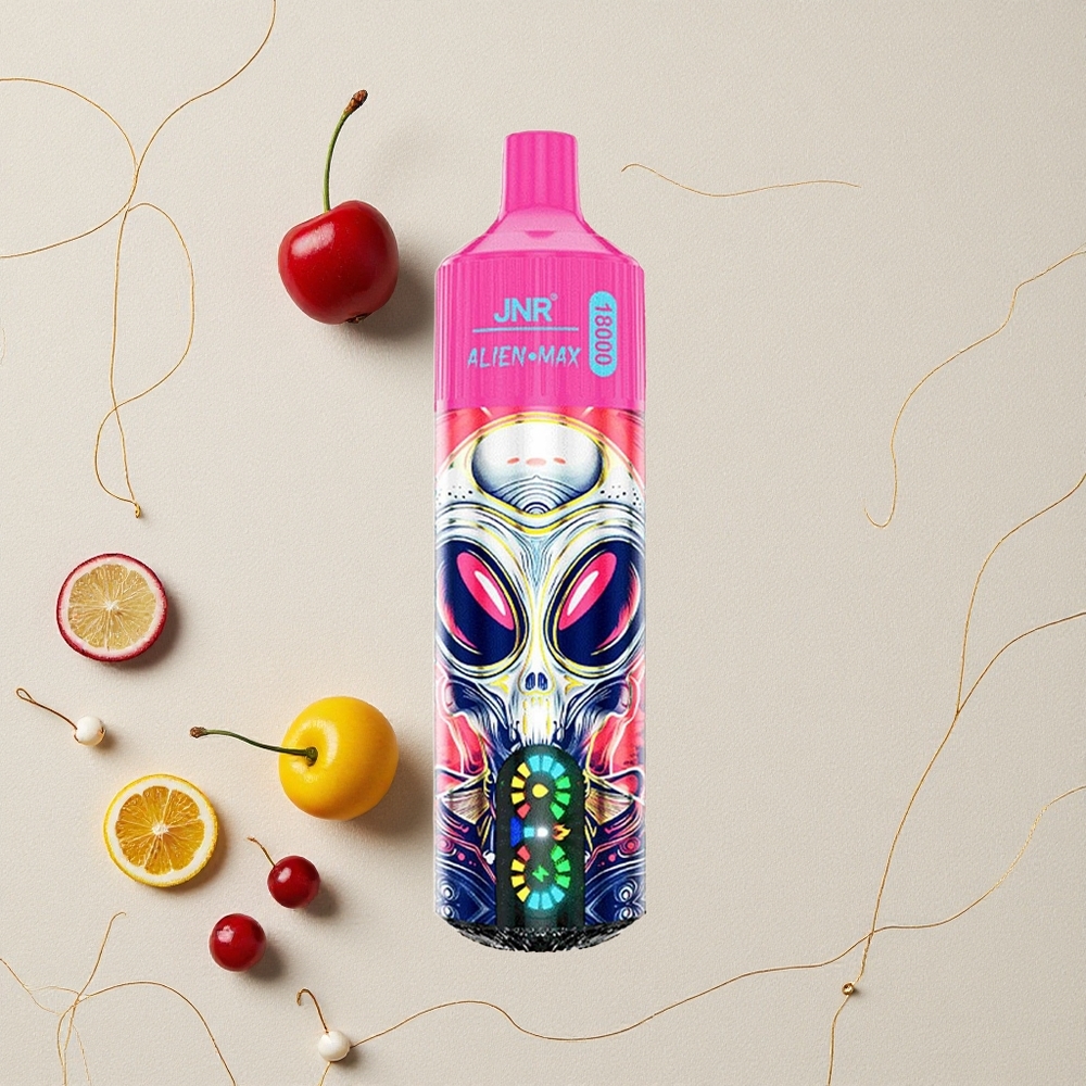 Ciliegia Bacca JNR Alien Max 18000 Puffs Dual Mesh Coil & Dual Core 28ml E-liquid all'ingrosso Italia