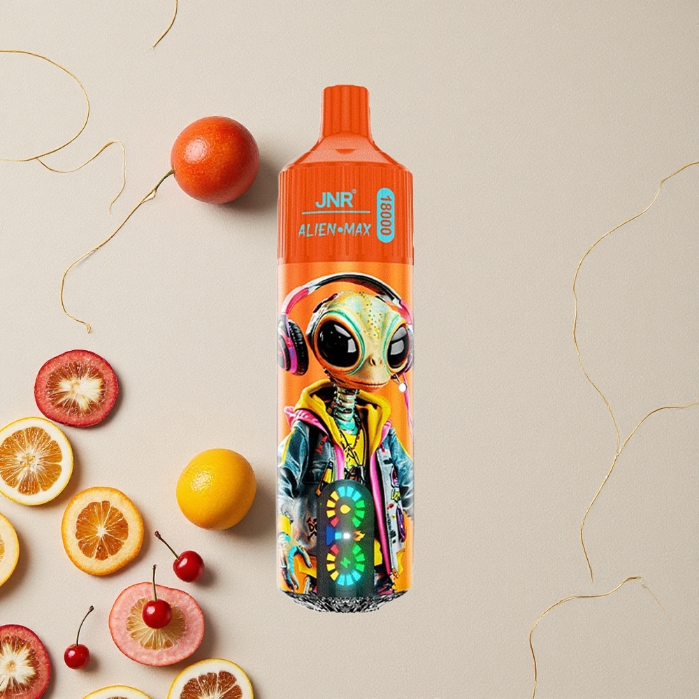 Fizzy Ciliegia Cola JNR Alien Max 18000 Puffs Dual Mesh Coil & Dual Core 28ml E-liquid all'ingrosso Italia