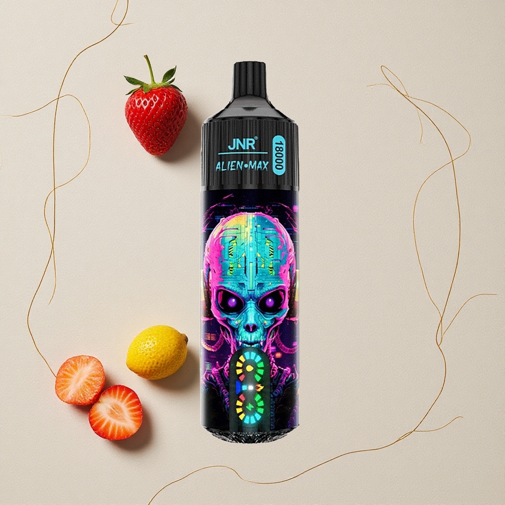 Fragola Hubba Bubba JNR Alien Max 18000 Puffs Display LED Intelligente e Dual Mesh Coil all'ingrosso Italia