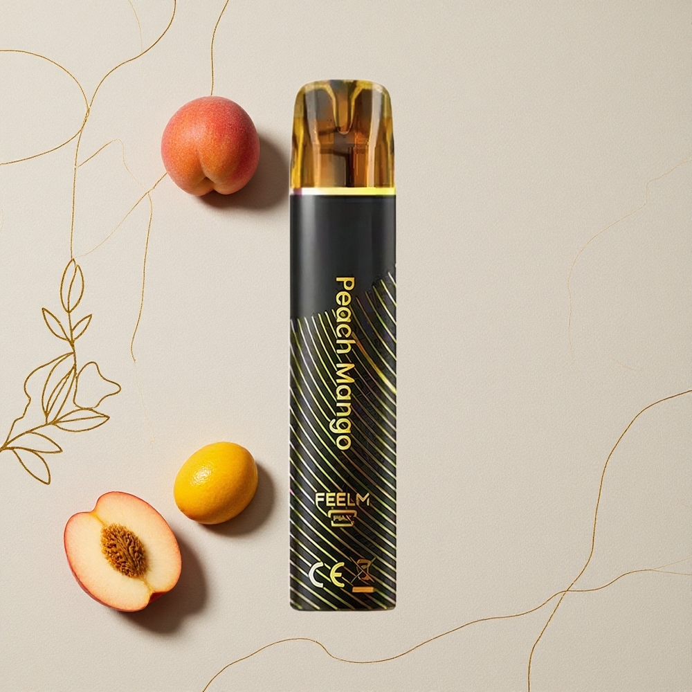Pesca Mango JNR Black&Golden 800 Puff 550mAh Capacità della Batteria all'ingrosso Italia