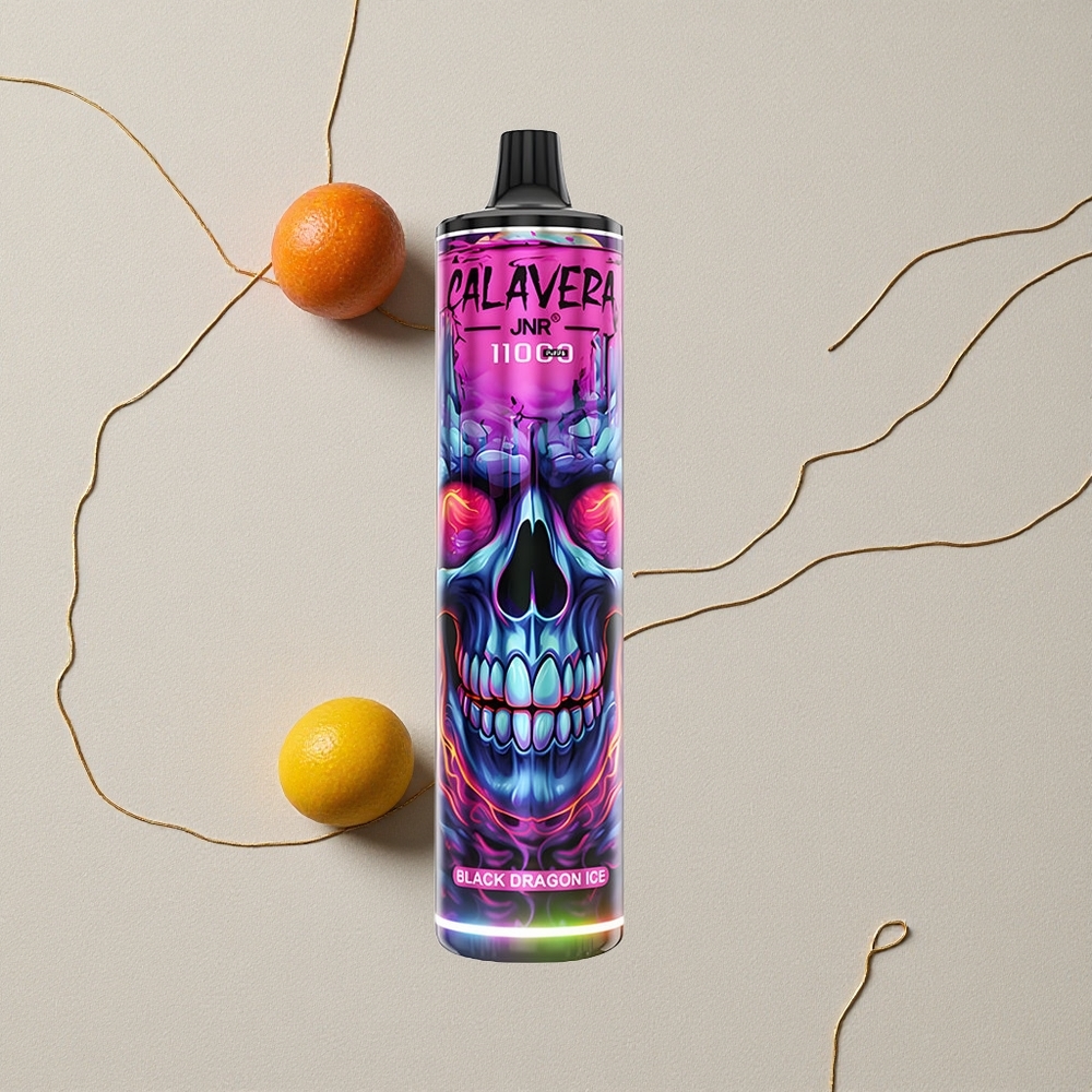 Drago Nero Ghiaccio JNR Calavera 11000 Puffs 850 mAh Capacità della Batteria 21ml Capacità di E-Liquid all'ingrosso Italia