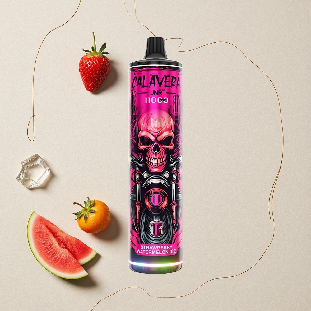 Fragola Anguria Ghiaccio JNR Calavera 11000 Puff Porta di Ricarica Type-C 21ml Capacità di E-Liquid all'ingrosso Italia