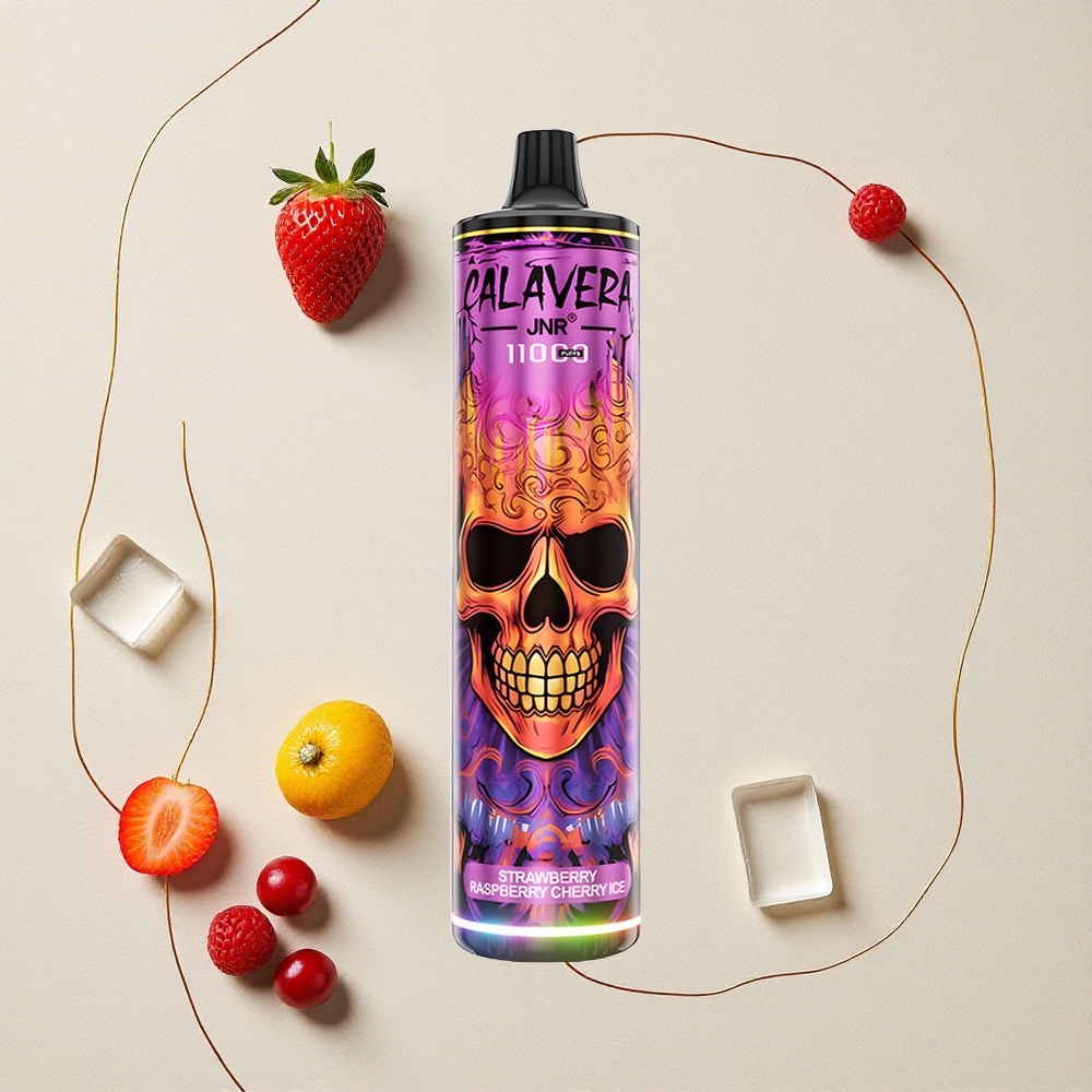 Fragola Lampone Ciliegia Ghiaccio JNR Calavera 11000 Puffs Porta di Ricarica Type-C all'ingrosso Italia