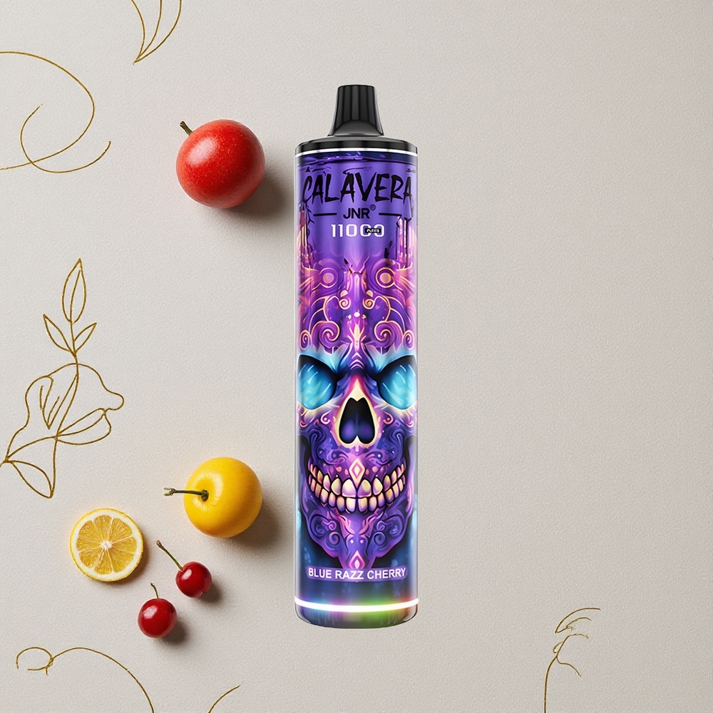 Mirtillo Lampone JNR Calavera 11000 Puff Porta di Ricarica Type-C Batteria da 850 mAh all'ingrosso Italia