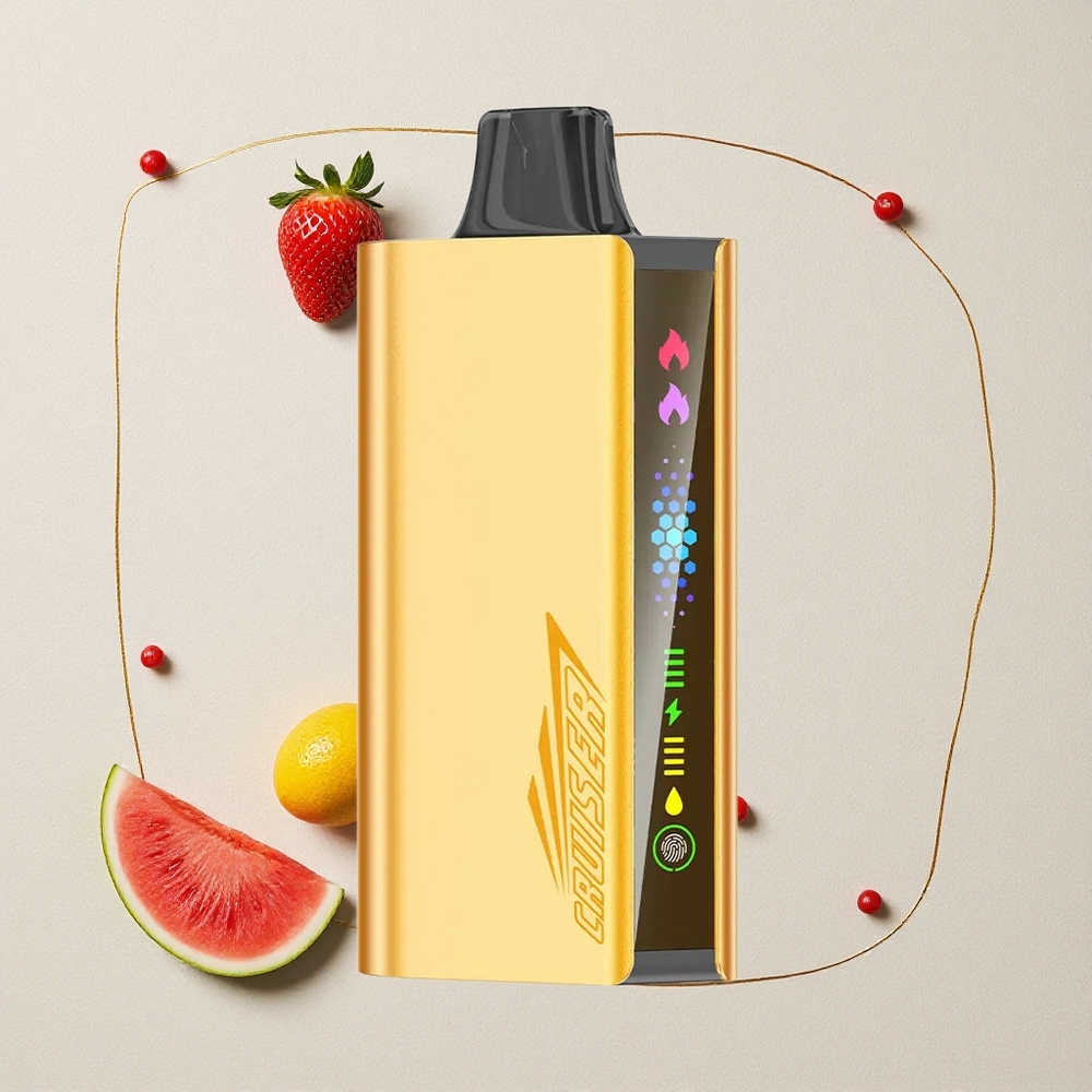 Fragola Cocco Anguria JNR Cruiser 12000 Puff Ricarica Non Necessaria Corpo in Alluminio all'ingrosso Italia
