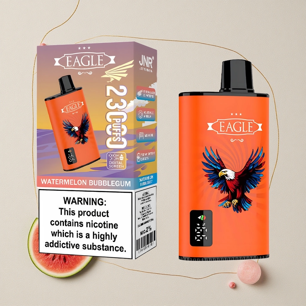 Anguria Gomma da Masticare JNR EAGLE Smart 23000 Puffs 25ml Capacità di e-Liquid 2% Contenuto di Nicotina all'ingrosso Italia