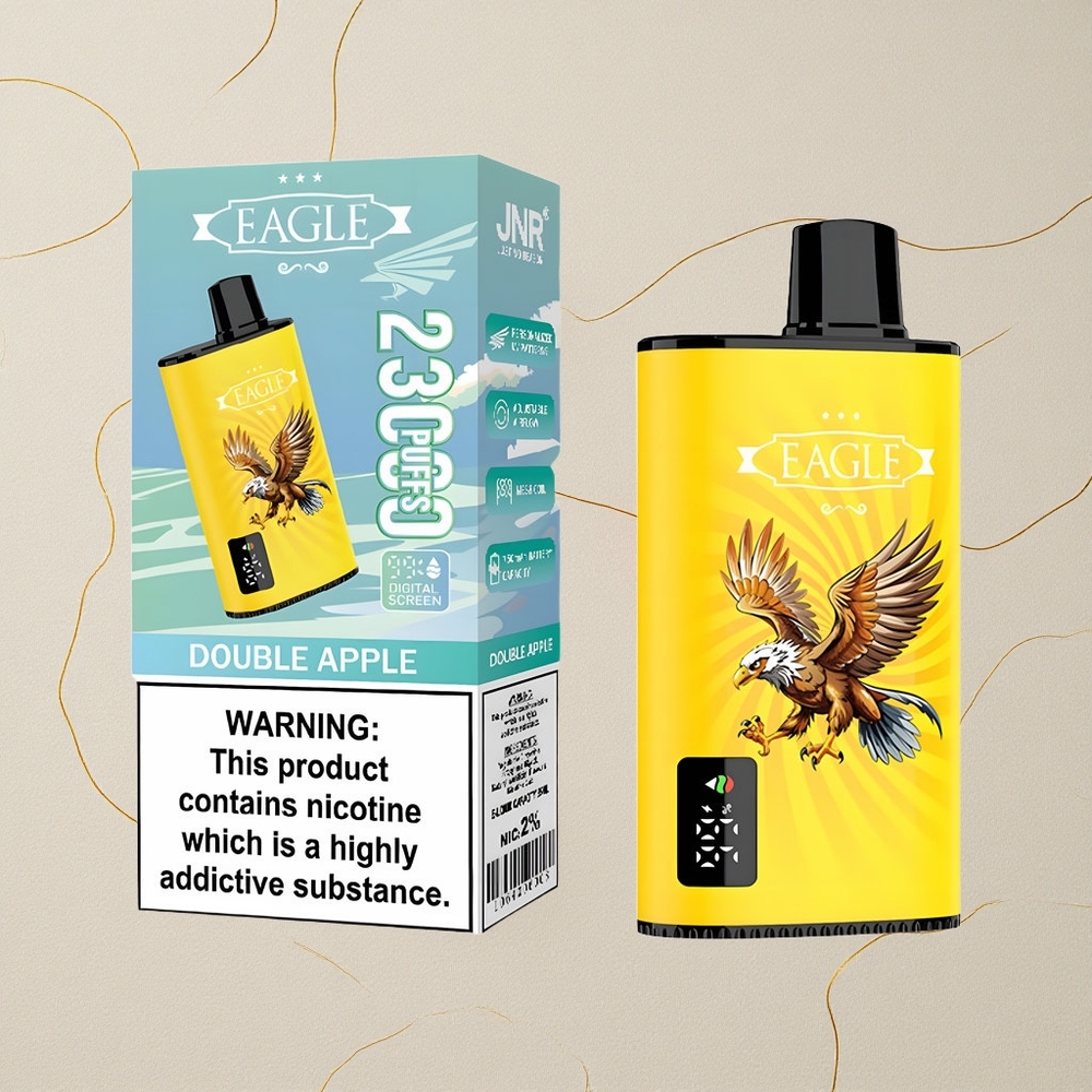 Doppia Mela JNR EAGLE Smart 23000 Puffs Schermo Digitale 1.0ohm Mesh Coil all'ingrosso Italia