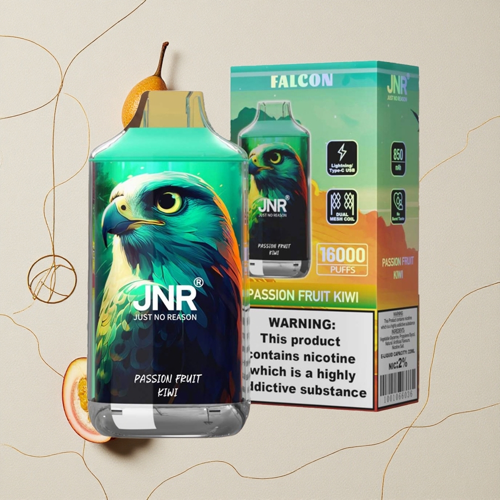 Frutto della Passione Kiwi JNR Falcon 16000 Puffs Capacità della Batteria 850 mAh all'ingrosso Italia