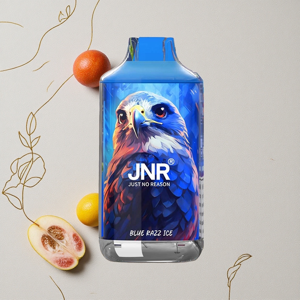 Mirtillo Lampone Ghiaccio JNR Falcon 16000 Puffs Capacità E-Liquido 22ml all'ingrosso Italia