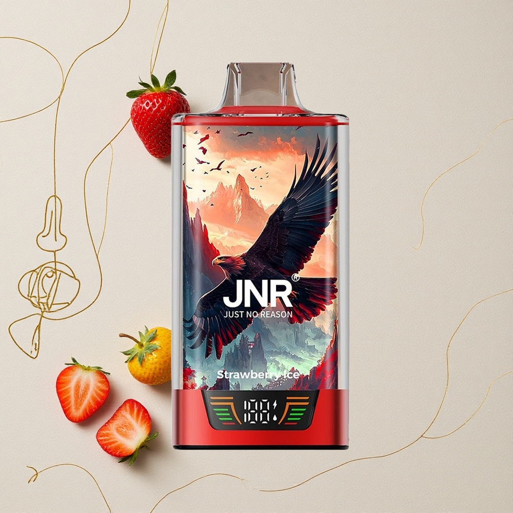 Fragola Ghiaccio JNR Falcon Pro 28000 Disposable Vape 30ml Capacità Pre-Riempita 950mAh Capacità della Batteria all'ingrosso Italia