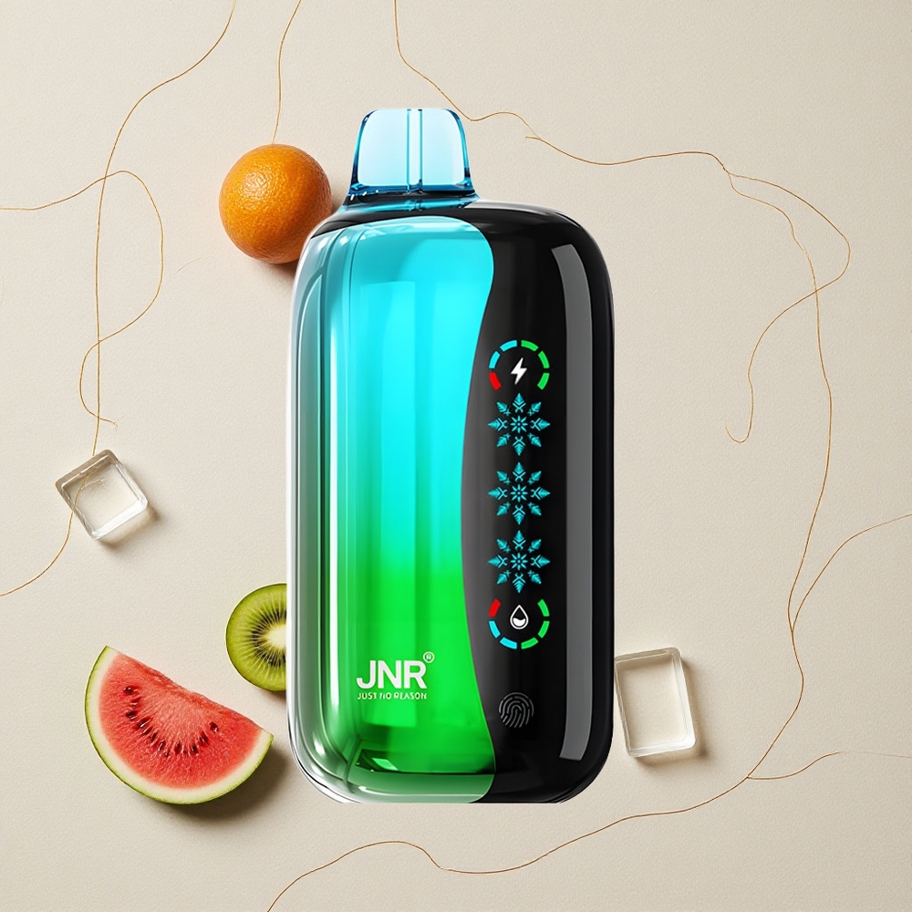Kiwi Anguria Ghiaccio JNR Flex Ice 21000 Puff Ricarica Tipo-C 26ml E-liquid all'ingrosso Italia