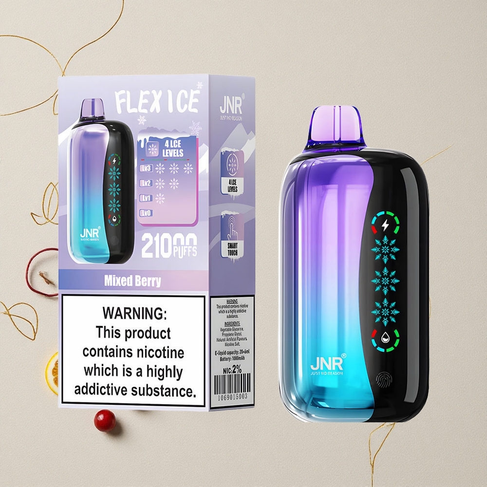 Misto Frutti di Bosco JNR Flex Ice 21000 Puffs Schermo Tattile all'ingrosso Italia