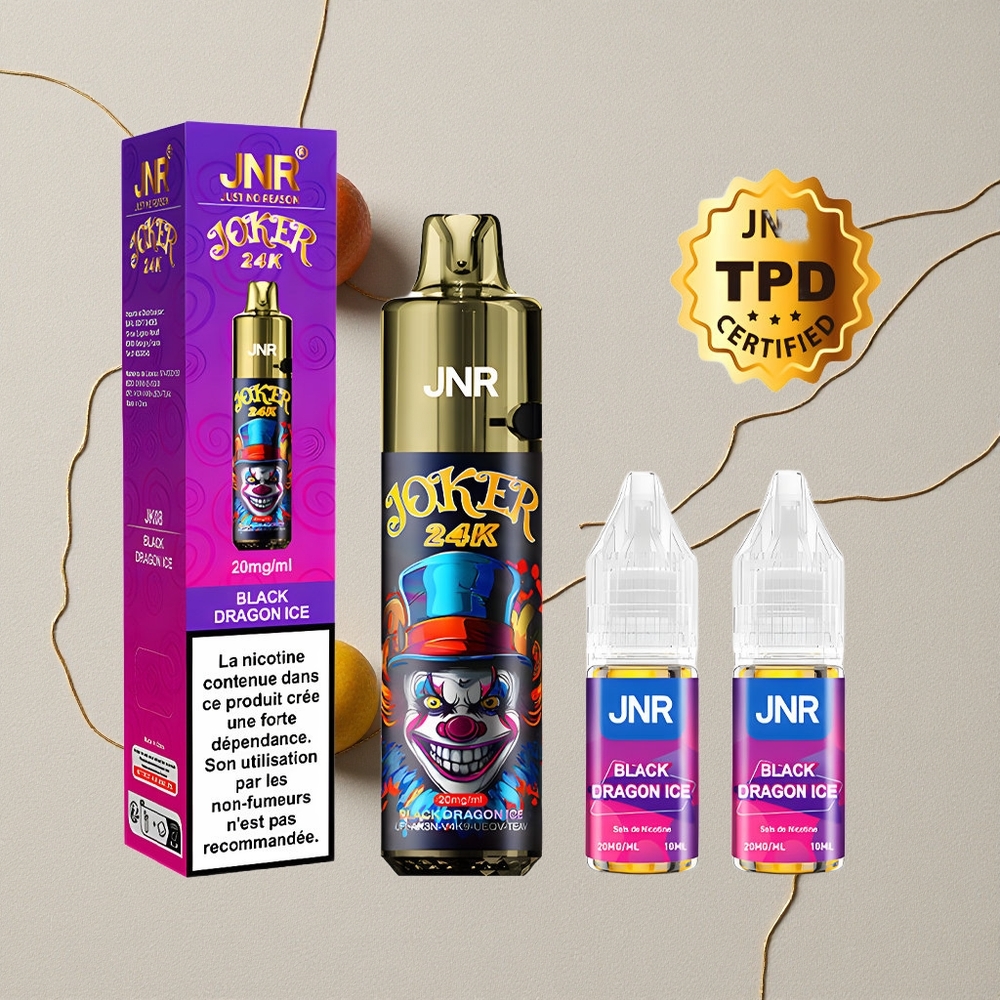 Drago Nero Ghiaccio JNR Joker 24000 Puffs Ricaricabile 800mAh all'ingrosso Italia