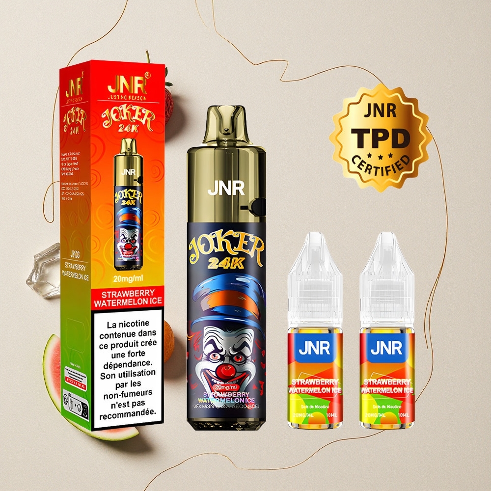 Fragola Anguria Ghiaccio JNR Joker 24000 Puffs 800mAh Batteria 2% Nicotina all'ingrosso Italia