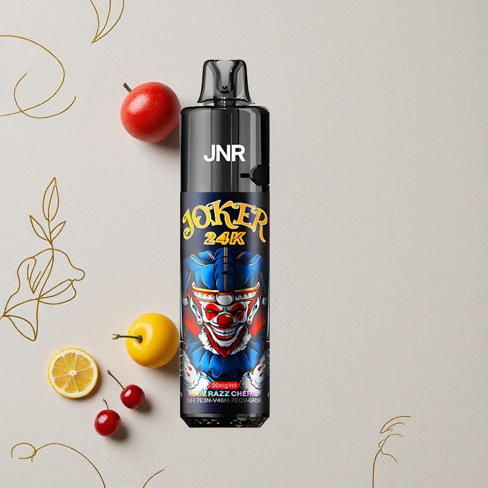 Mirtillo Lampone JNR Joker 24K Puffs 2% contenuto di nicotina 800mAh Batteria all'ingrosso Italia