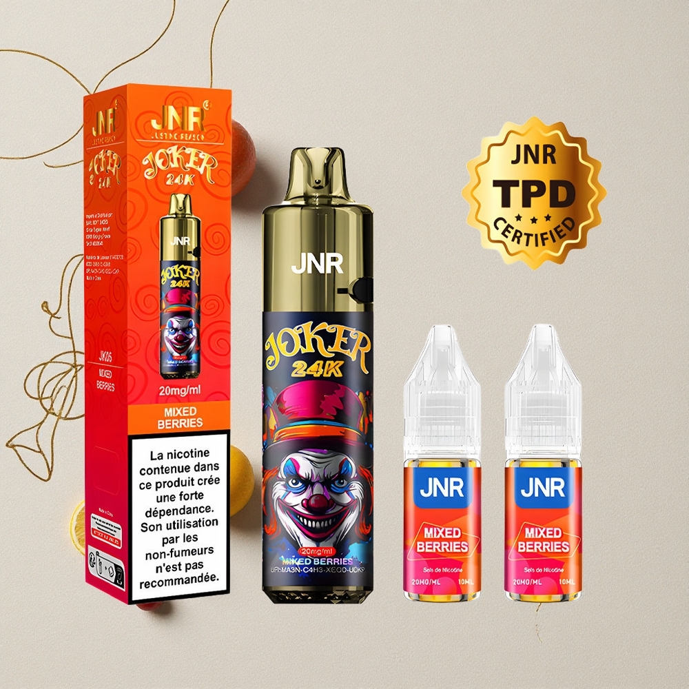Misto di Bacche JNR Joker 24K Puffs 24000 Puffs 2% Contenuto di Nicotina all'ingrosso Italia