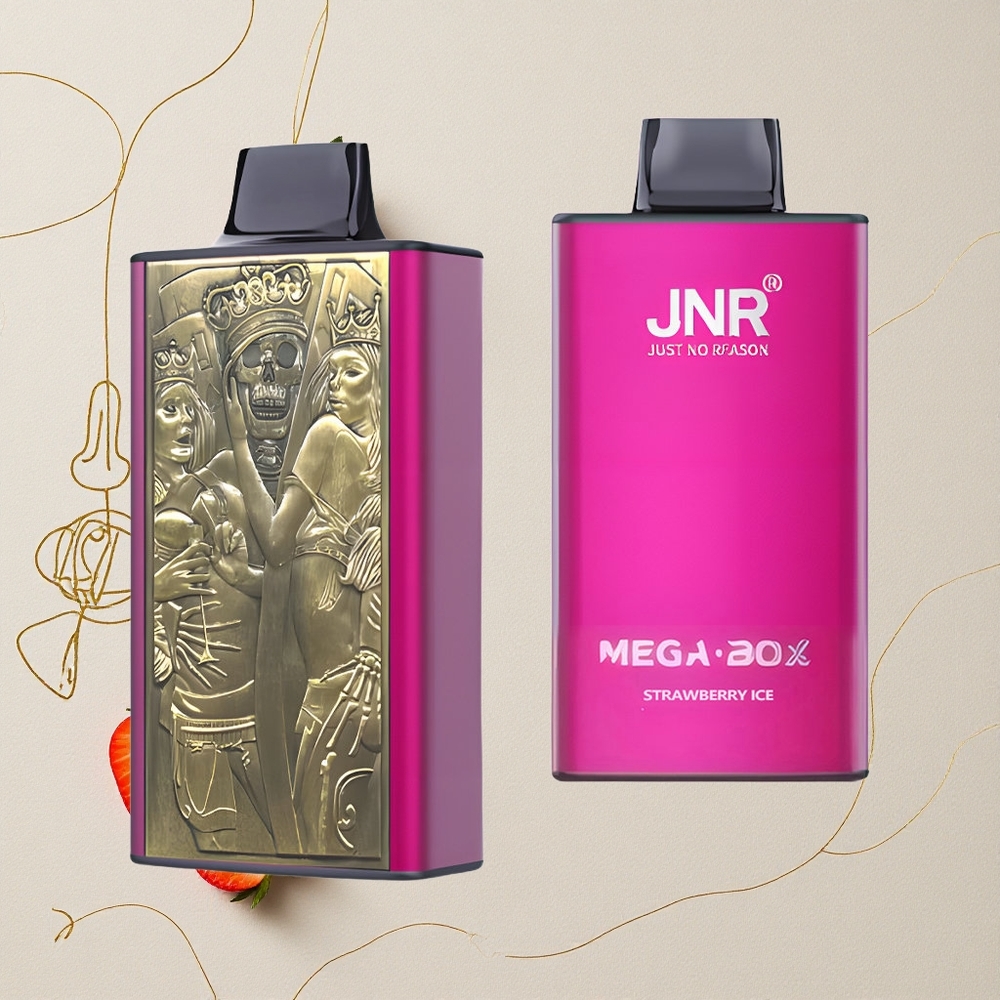 Fragola Ghiaccio JNR Mega Box 25000 Puff Capacità Liquido 30ml all'ingrosso Italia