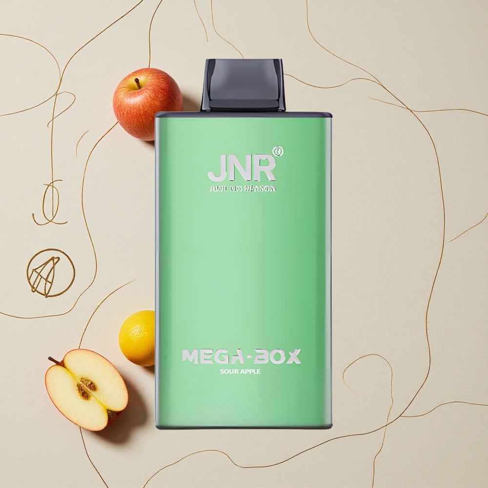 Mela Verde JNR Mega Box 25000 Puffs Capacità E-liquid 30ml all'ingrosso Italia